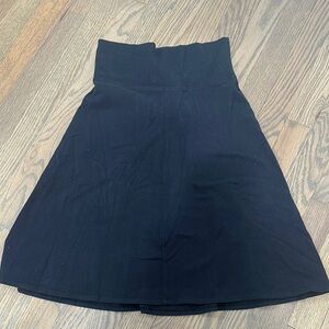 Athleta Black Midi A-Line Skirt for Work